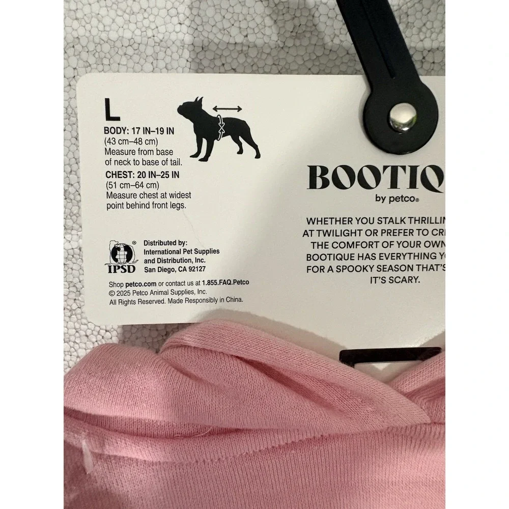Bootique Hog Wild Pink Pig Hoodie Dog Cat Costume Sz LARGE